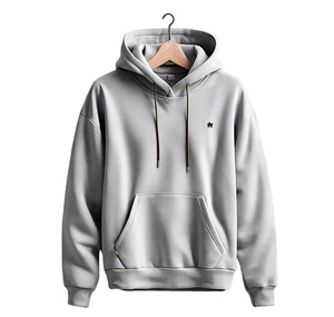 Sweat à capuche unisexe surdimensionné pour l'hiver, épais (350 GSM), en mélange polyester/coton écologique, respirant, doux et confortable - Product Image 3