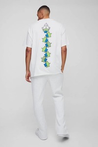 เสื้อยืดโอเวอร์ไซส์ผู้ชาย ผ้าคอตตอนหนานุ่ม สไตล์วินเทจ ทรงบ็อกซี่ ไหล่ตก พิมพ์ลายกราฟิก สตรีทแวร์ ยูนิเซ็กส์ - Product Image 2