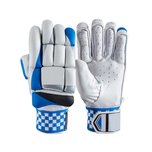 Gants de frappe de cricket en cuir Pittards professionnels personnalisés, légers, haute protection, rembourrage gris glacé, protège-mains de frappe. - Product Image 5