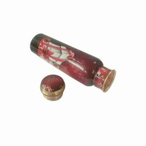 Red Copper Water Bottle Gift Box Design Gold Lid Eco-Friendly Outdoor Portable Travel <b>Drinkware</b> Novelty Style-Indian Home Crafts - Product Image 2
