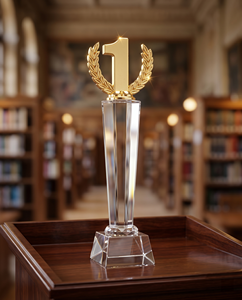Custom Logo Printing Decorative Clear Acrylic Bronze Number Awards for Champion Runner-Up Third Place <b>Trophies</b>-Durable Brands - Product Image 4