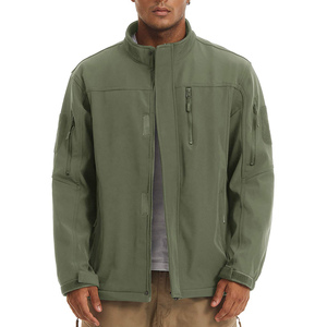 Veste Softshell Imperméable Personnalisée Brodée pour Homme, Manteau de Pluie en Polyester Respirant pour Activités de Plein Air - Product Image 3