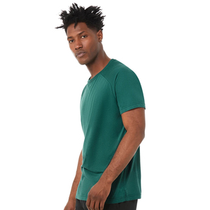 T-shirt de sport pour homme 100% coton respirant, écologique, à séchage rapide, décontracté, à manches courtes, pour l'entraînement physique - Product Image 2