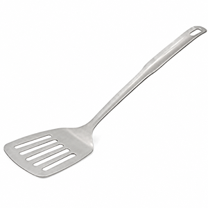 Spatule en acier inoxydable en gros, spatule de cuisine en métal ajourée, résistante à la chaleur, pour la restauration et l'usage domestique - Product Image 1