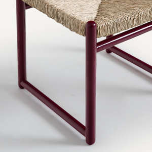 Handmade Durable Woven Wood Back <b>Dining</b> Chair with Oak Wood Legs Modern Design Natural Wicker Seat <b>Dining</b> <b>Room</b> <b>Furniture</b> - Product Image 3