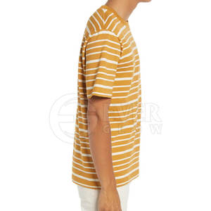 T-shirt pour homme en coton 100% tricoté imprimé, coupe classique, dernière collection / Nouveau t-shirt respirant à col rond pour la salle de sport - Product Image 3
