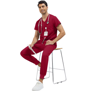 Uniformes Médicos para Hombre, Uniforme Quirúrgico con Cintura Elástica, Conjunto de Uniforme Quirúrgico para Veterinarios, Batas Quirúrgicas para Hospital, Accesorios para Enfermeras, Disfraz de Médico - Product Image 6