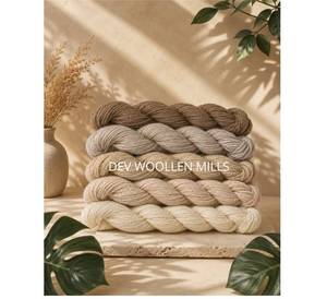 Lot de fils de laine écologiques pour le tricot à la main et les projets textiles, fil de laine naturelle de haute qualité pour le crochet et le tissage - Product Image 3