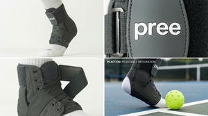 Attelle de cheville respirante à lacets avec sangles réglables, stabilisateur de pied pour le basketball, la course à pied, les entorses et le soulagement de la douleur - Product Image 2