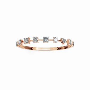 Bracelet en diamant cultivé en laboratoire, bracelet en diamant multi-formes, or rose 18 carats, 9 pièces, tendance, certifié IGI, HIPHOPSTAR, vente en gros, export - Product Image 1