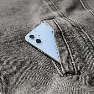 Chaleco vaquero de color sólido al por mayor, de alta calidad, con diseño único, sin mangas, estilo casual, para hombre. - Product Image 3