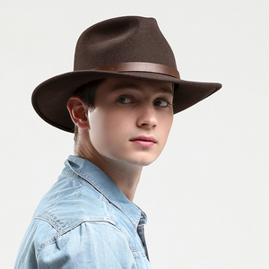 Sombrero de Vaquero de Cuero Marrón Personalizado de Alta Calidad Jimieson Apparel, Impresión Digital, Unisex, para Adultos, Primavera/Otoño, Venta al Por Mayor - Product Image 2
