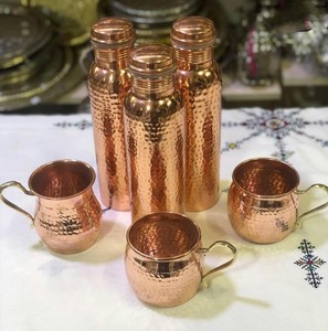 Botella de Cobre de Calidad de Exportación Hecha a Mano por Artesanos - Product Image 2