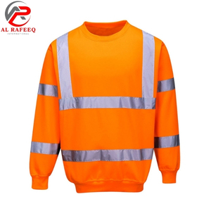 Sudadera personalizada al por mayor para hombre, sudadera reflectante de alta visibilidad con cuello redondo, sudadera de lana para mujer para invierno - Product Image 3