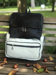 Factory Direct Hair-on-Hide <b>Leather</b> <b>Backpack</b> <b>Real</b> Cowhide Fur Rucksack Luxury Western Style Bag Manufacturer LHBP-0258 - Product Image 2