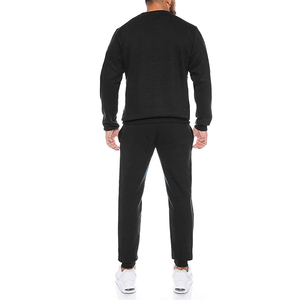 Conjunto de Sudadera de Dos Piezas Personalizado para Hombre, Transpirable, de Poliéster/Algodón, Ropa Deportiva de Invierno, Logotipo Delantero/Trasero, OEM - Product Image 4