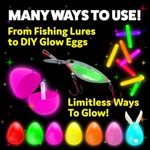 Confezione da 200 Esche Luminose per Pesca, Bastoncini Luminosi Premium - Product Image 1