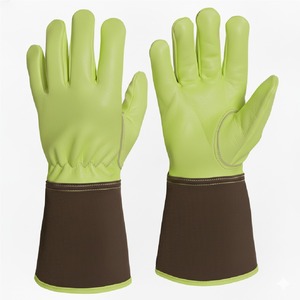 New 2026 best <b>Long</b> Sleeve Leather Welding <b>Gloves</b> Heat Resistant Fireproof <b>Gloves</b> for Welding and Safety Protection - Product Image 1