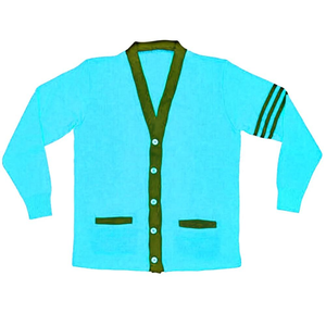 Logos personalizados en Jersey de mujer de manga larga de punto con logotipo griego cárdigan acrílico invierno bordado Patchwork hermandades - Product Image 4