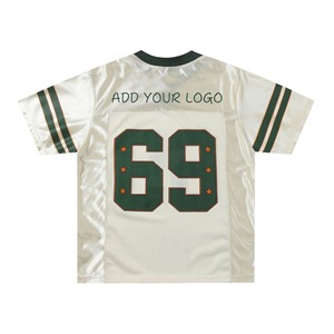 Custom Cropped Oversized Vintage Streetwear Sports Top American Boxy <b>Mesh</b> T-shirt Soccer Football Jersey O-Neck Silk <b>Screen</b> - Product Image 3