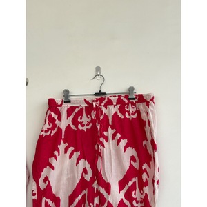 Vestido Camisero Bohemio de Manga Larga con Cuello en V, Tela Crepé 100% Algodón, Rayas Rojas y Blancas, Ecológico, Transpirable, Corte Regular, para Todos - Product Image 2