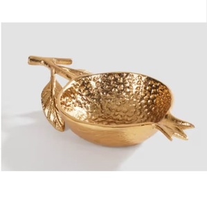 Soporte Metálico de Alta Calidad, Tazón de Vidrio Elegante con Acabado Dorado, Vajilla para Catering, Tazón para Servir en Restaurantes - Product Image 6