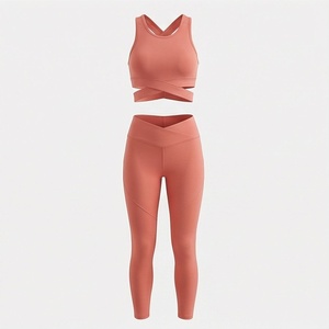 Conjunto de Yoga para Mujer, Estilo Único y Moderno, Colección Deportiva, Bra Deportivo y Leggings, Talla Personalizada, Logotipo Personalizado, Ropa Deportiva Activa - Product Image 1