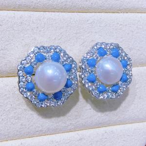 Pendientes de Perlas de Agua Dulce con Estilo Retro y Elegante para Mujer, Estilo Palacio, Nuevo Estilo Chino, Venta al por Mayor de Zhuji - Product Image 1