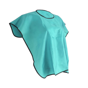 Cape de coiffure professionnelle turquoise en polyester, résistante à l'eau, pour salon de coiffure, coupe de cheveux, coloration, coiffage, réutilisable - Product Image 3