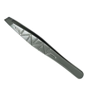 Pince à épiler manuelle réutilisable en acier inoxydable allemand de haute qualité 2026, à pointe inclinée, écologique, grade A+, pour la beauté (vente en gros) - Product Image 4