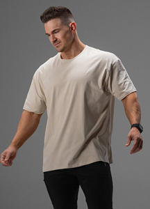 Camiseta deportiva holgada de algodón para hombre, camiseta de moda extragrande para gimnasio, correr, ropa de calle, fitness, ropa para hombre - Product Image 1