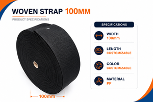Ruban en polyester pour équipement de sécurité, 4 pouces, durabilité longue durée pour la fabrication de harnais, largeur personnalisée, service OEM - Product Image 4