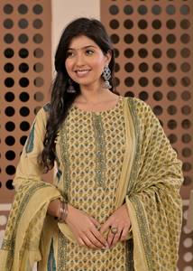 Premium <b>Women</b> Ethnic Anarkali Kurti Set Rayon Viscose Floral Printed Dupatta Shawl Pants <b>Party</b> Wedding Festival <b>Wear</b> - Product Image 6