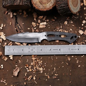 Cuchillo de acero 1095 DIY con hoja en bruto, forjado de espiga completa, para bushcraft, kit de cuchillo de caza de hoja fija personalizado, OEM/ODM - Product Image 3