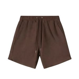 Pantalones cortos de felpa francesa de Color sólido para hombre, pantalones cortos holgados de algodón 100%, transpirables, de secado rápido, para la comodidad de todo el día - Product Image 1