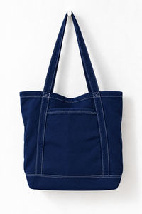 <b>White</b> Color Denim Tote <b>Bag</b> <b>Shoulder</b> Handbag Zipper Closure Large Capacity Beach Travel Daily Use Unisex - Product Image 5