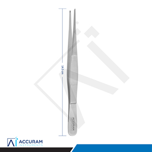 Pinces à tissus Accuram 1x2 dents en acier inoxydable, pinces chirurgicales dentaires à pouce, instrument médical réutilisable CE - Product Image 4