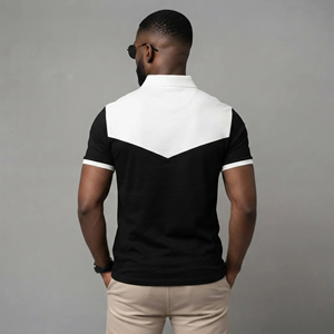 Camisetas Polo Personalizadas al por Mayor 100% Algodón 2 Colores para Hombre Manga Corta Secado Rápido 220 GSM Ligeras para Uso Diario - Product Image 3