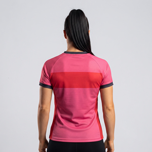 Camisetas de Remo de Manga Corta para Mujer, Camiseta de Remo con Cuello Redondo, Camiseta de Fútbol Sublimada - Product Image 2