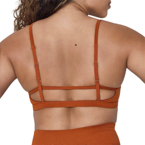 Soutien-gorge de sport pour femme, taille XS et plus, col en V, maintien élevé, sans coutures, confortable, extensible, respirant, doux, soutien-gorge de fitness pour femme - Product Image 1