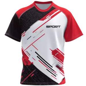 T-shirts personnalisés en gros pour hommes, tricotés, 100% polyester, sublimation, impression de logo personnalisé, écologiques, séchage rapide, OEM ODM - Product Image 4