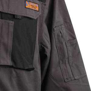 <b>Men's</b> Workwear Style <b>Winter</b> <b>Jacket</b> Stand Collar Zipper Closure Multiple Pockets Windproof Polyester Material - Product Image 4