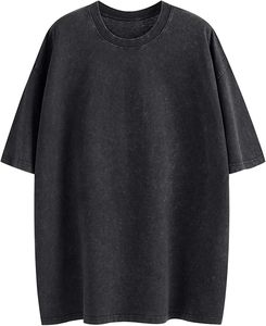 T-shirts d'été pour hommes respirants et à séchage rapide, style streetwear, col rond, manches courtes, tissu jersey 100% coton, coupe classique, uni - Product Image 1