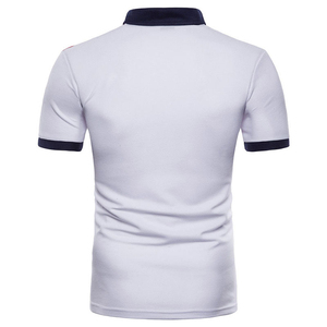 ออกแบบเสื้อยืดแขนสั้นผ้าฝ้ายถักพิมพ์ลายสำหรับผู้ชายแบรนด์ของคุณเอง 100% ป้องกันรอยยับ มีกระเป๋า - Product Image 3
