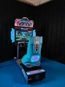 Simulateur de course automobile Champion (Édition Bleue & Rouge) – Cabinet de jeu de course électronique de luxe pour deux joueurs, connectable - Product Image 3