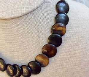 Handmade Wooden <b>Statement</b> <b>Necklace</b> Lightweight Natural Wood Jewelry Fashion Accessory Wedding Gift for Her Boho Geometric Design - Product Image 3