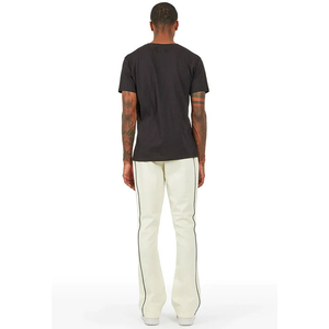 Pantalon évasé pour homme, mode décontractée, jambe large, non tissé, respirant, écologique, avec poches latérales, vente en gros - Product Image 5
