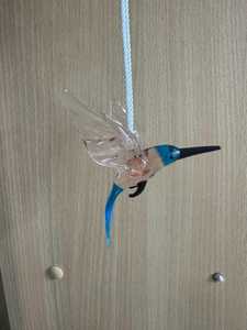 Figurine d'oiseau colibri en verre de Murano soufflé à la main, décoration animale, artisanat en verre soufflé, design artistique - Product Image 4