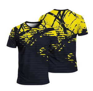 Camiseta Informal Personalizada con Logotipo, para Fiesta, Deporte, Ligera, de Secado Rápido, con Estampado Lavado al Ácido, Tallas Grandes para Hombre - Product Image 5