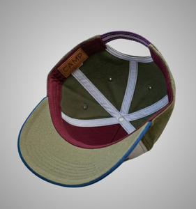 OEM Wholesale Summer Sport Baseball Cap Color Blocking White Olive Blue Fitted 6-Panel Hat Unisex Casual Spring Summer - Product Image 2